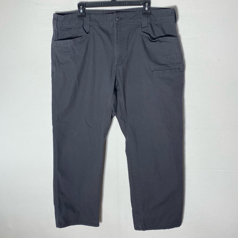 Noble Outfitters Grey Cotton Flex Canvas Straight Leg Work Pants 40X30